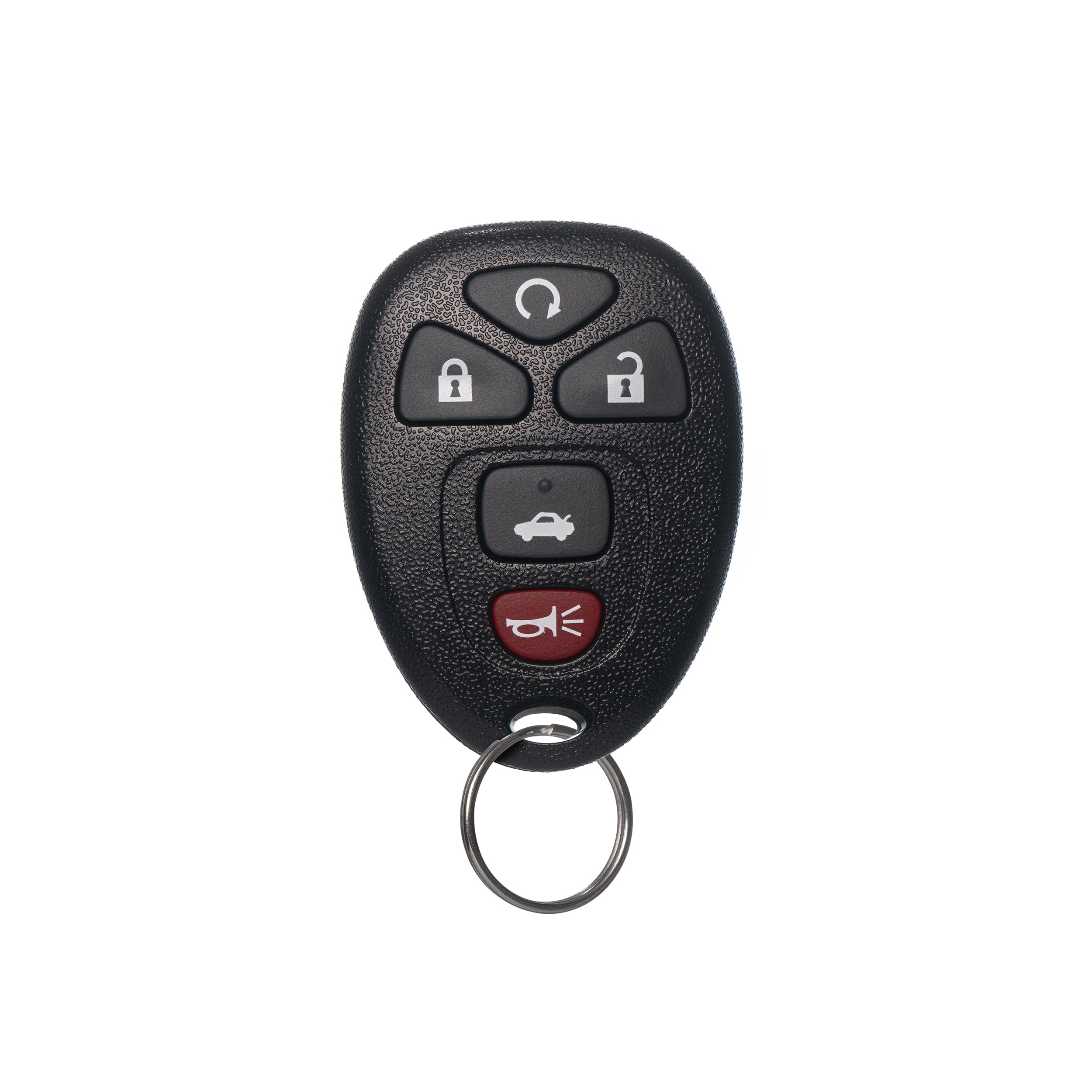 FOBTEK Keyless Entry Remote Key Fob for Chevy Impala Malibu Buick Lucerne 2006-2016, Replacement for OUC60270 15912860 (5-Button Remote Start)