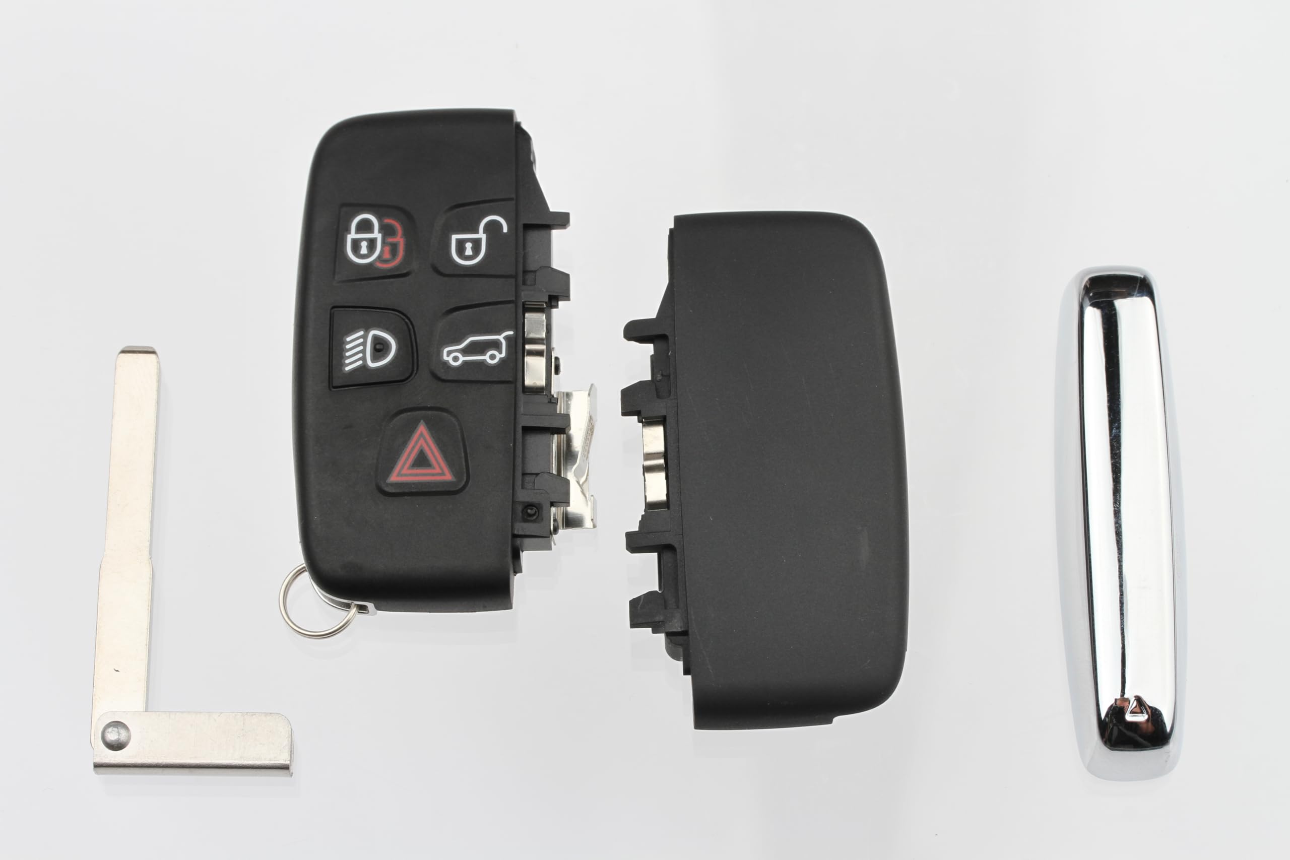 FOBTEK Smart Key Fob Shell Case & Button Pad for Land Rover KOBJTF10A