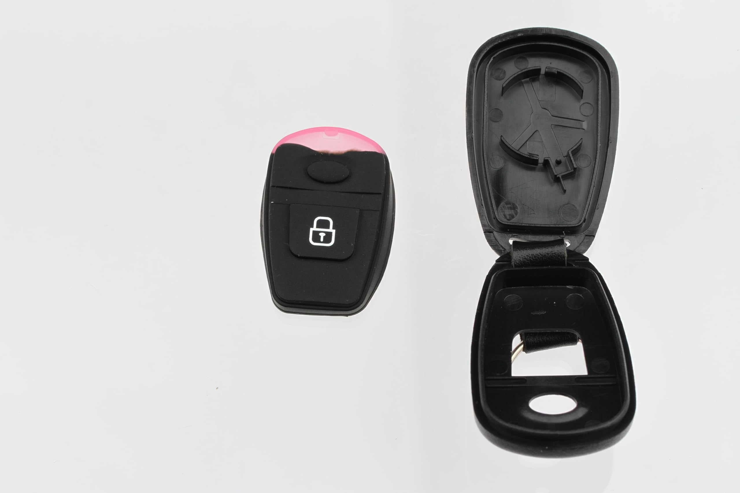 FOBTEK Key Fob Shell Case & Button Pad for Hyundai OSLOKA-510T, 2-Button