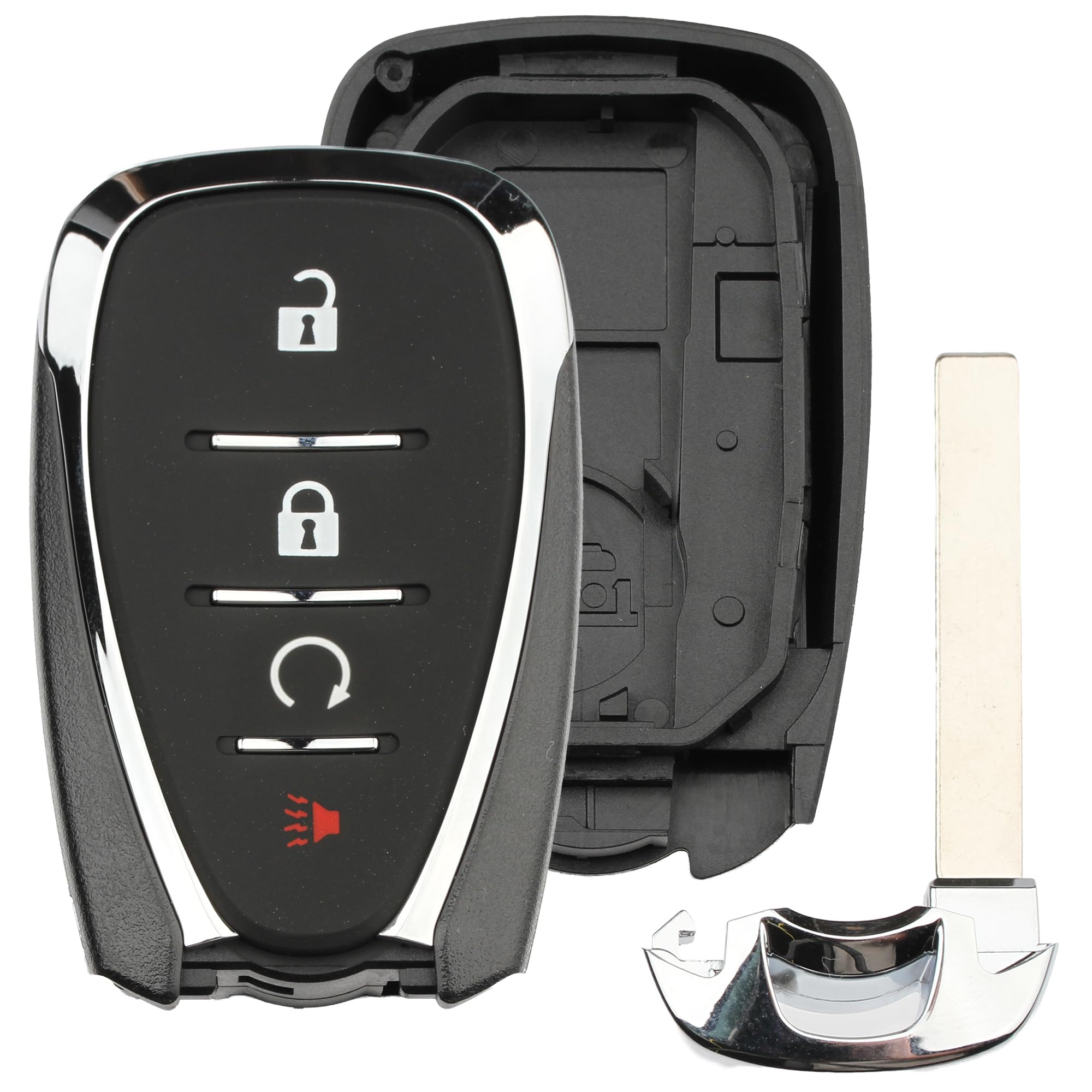 FOBTEK Smart Key Fob Shell Case for Chevy HYQ4EA
