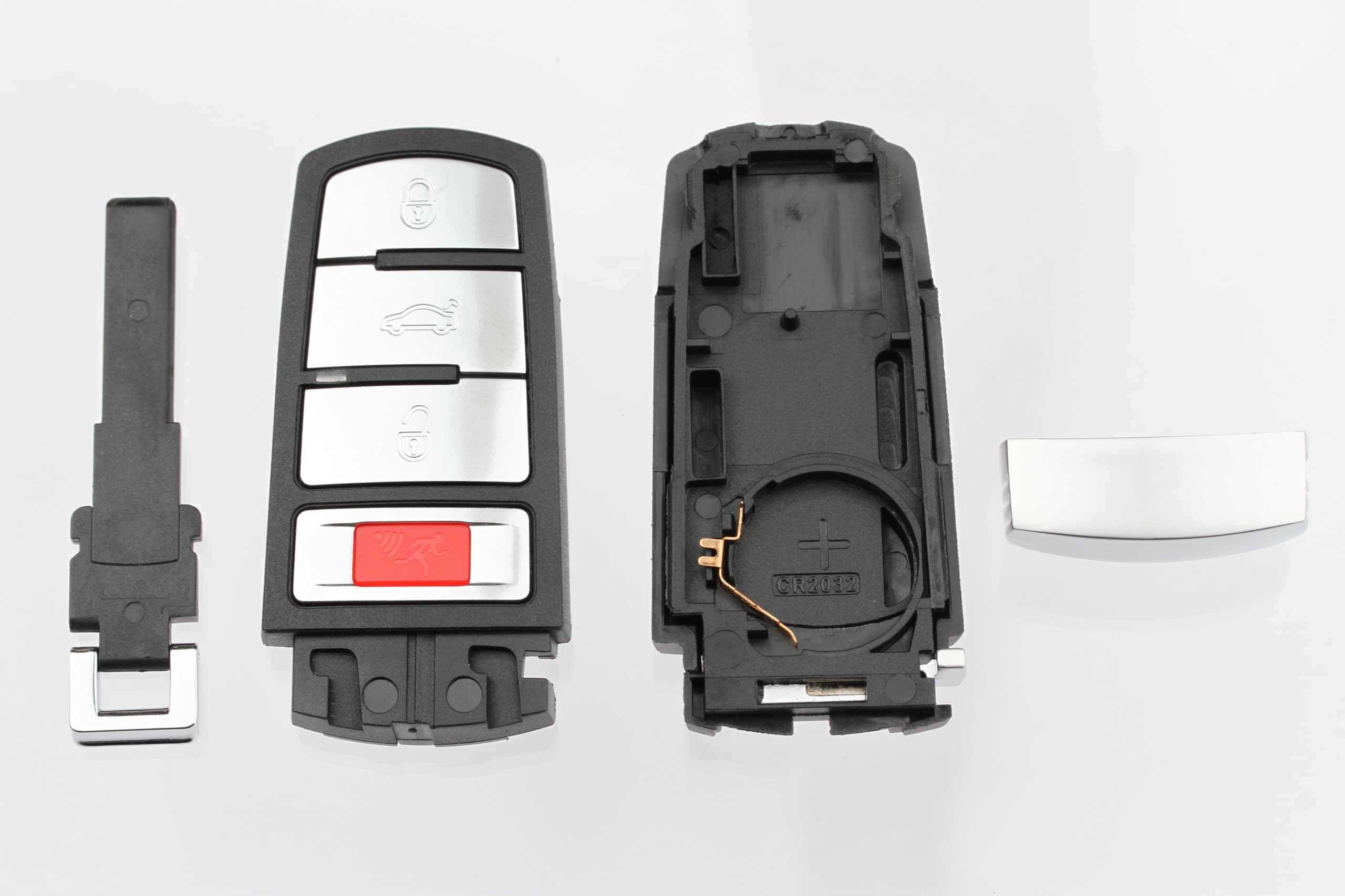 FOBTEK Smart Key Fob Shell Case & Button Pad for Volkswagen HLO3C0959752N