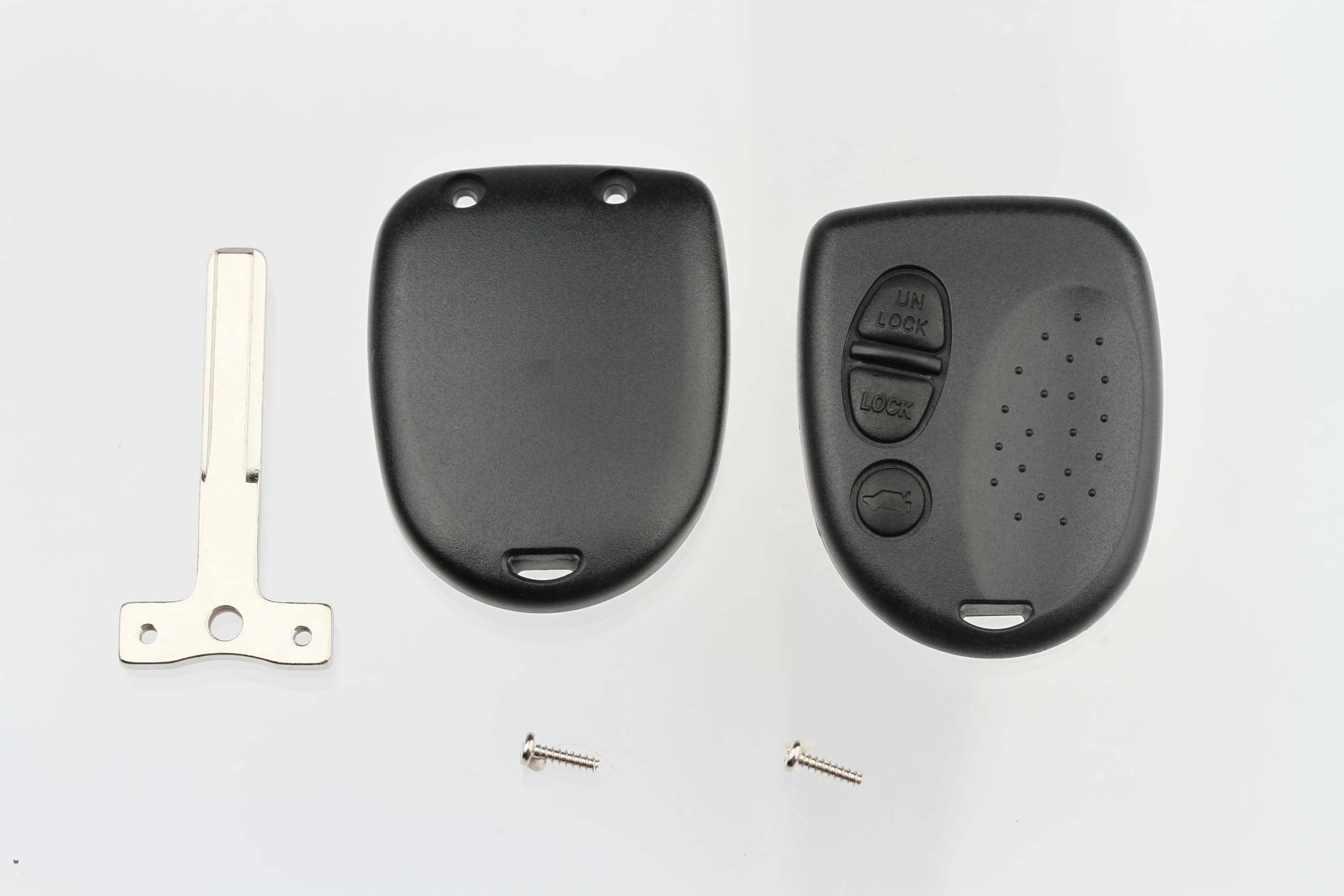 FOBTEK Key Fob Shell Case & Button Pad for Pontiac QQY8V00GH4001, 3-Button