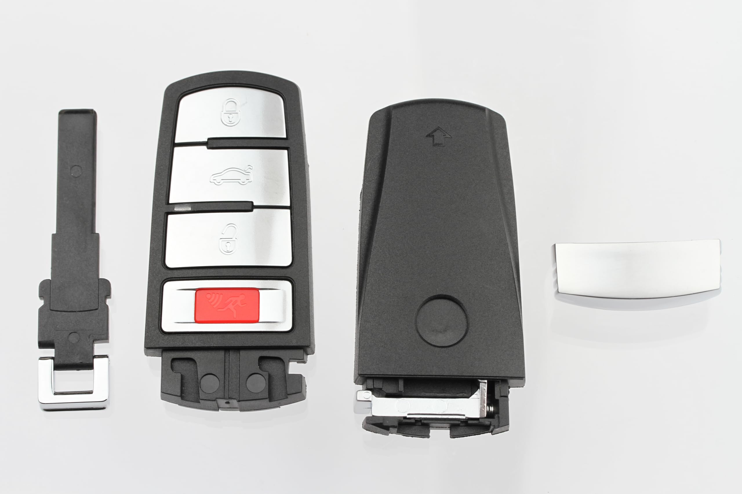 FOBTEK Smart Key Fob Shell Case & Button Pad for Volkswagen HLO3C0959752N