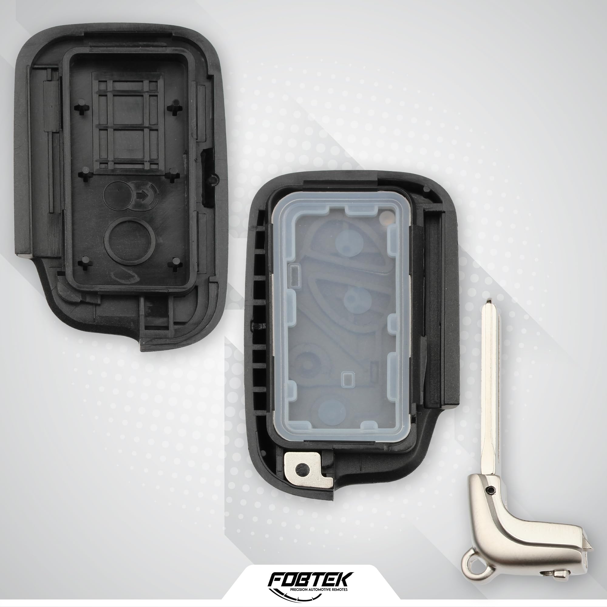 FOBTEK Smart Key Fob Shell Case for Lexus HYQ14ACX, 4-Button