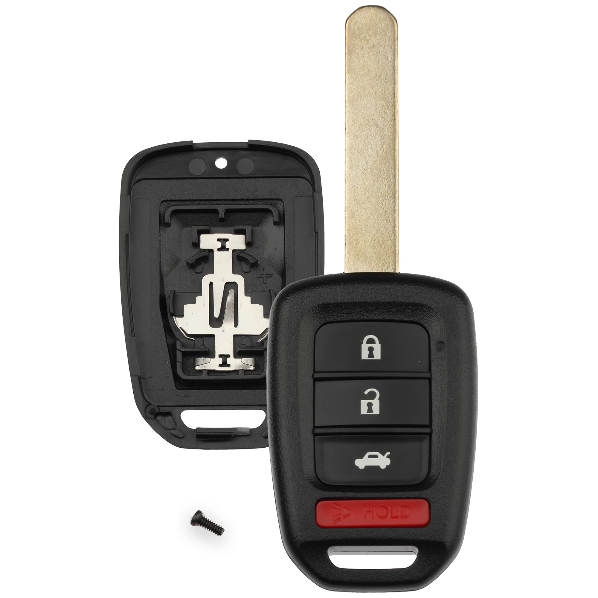 FOBTEK Key Fob Shell Case for Honda MLBHLIK6-1T, 4-Button