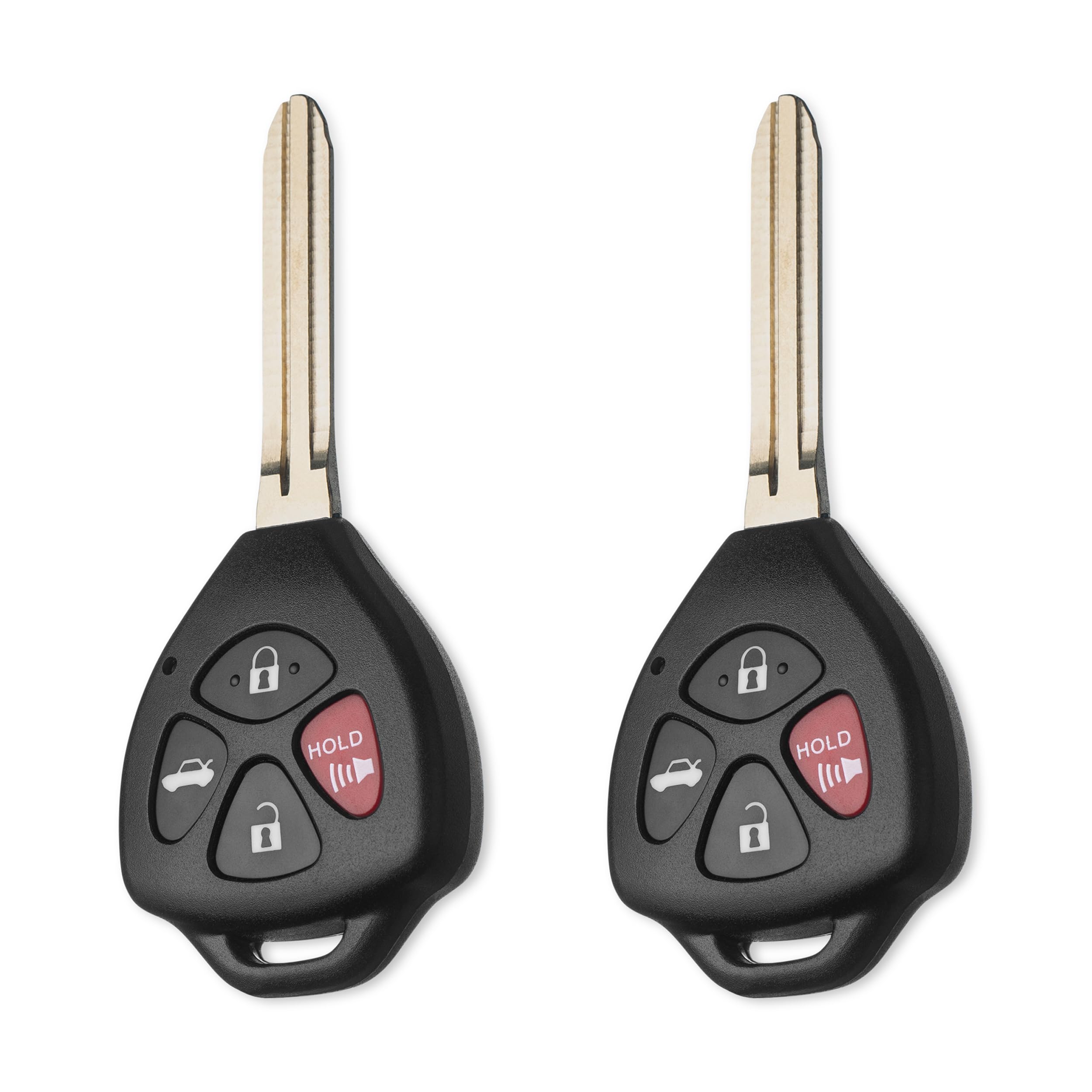 FOBTEK Keyless Entry Remote Head Key Fob for 2010-2011 Toyota Camry Replacement for HYQ12BBY, 89070-06650 (for G chip, 4-Button)