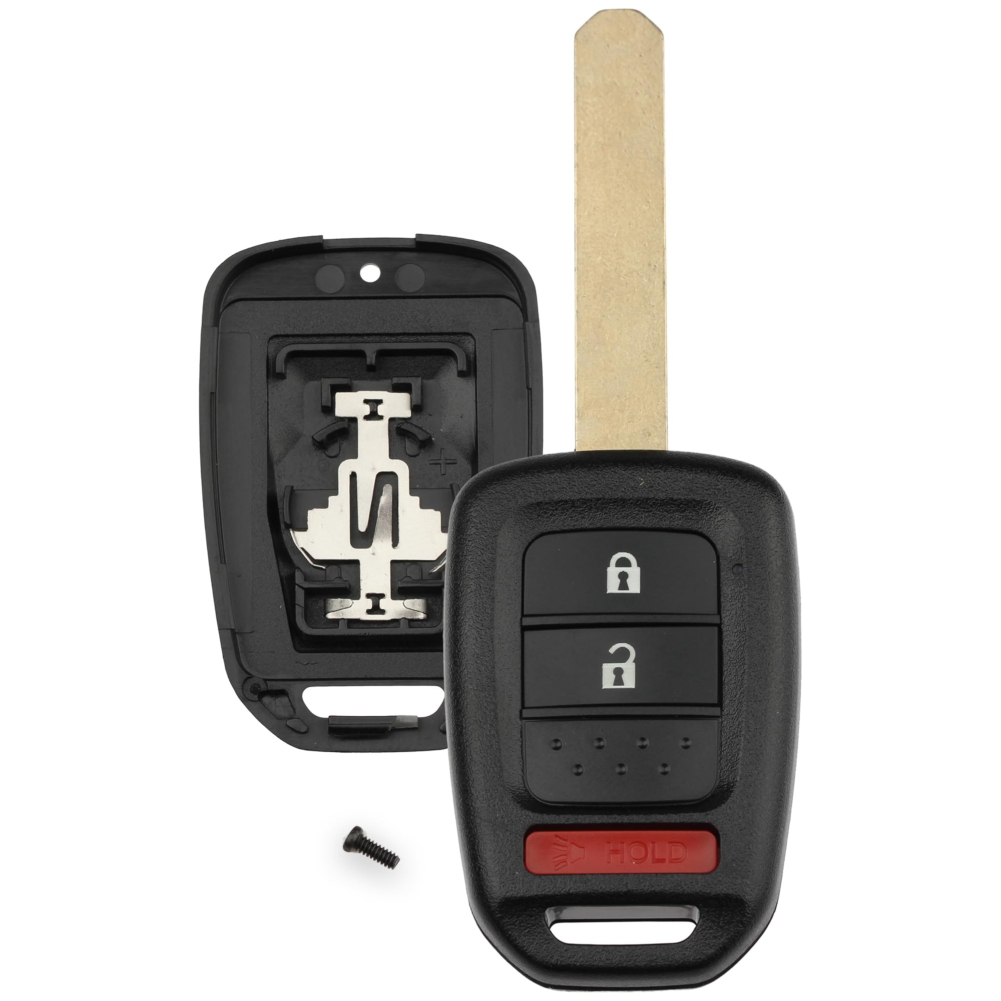 FOBTEK Key Fob Shell Case for Honda MLBHLIK6-1T, 3-Button