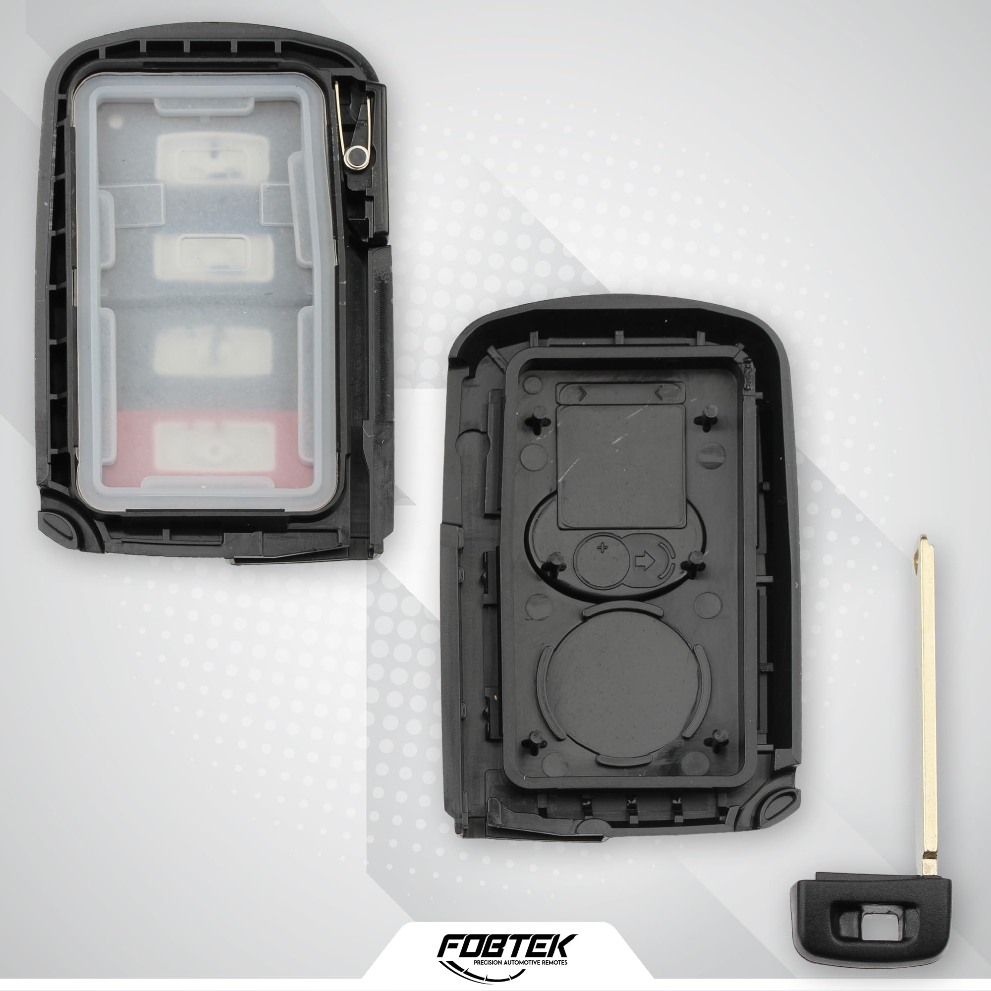 FOBTEK Smart Key Fob Shell Case for Toyota HYQ14FBA, 4-Button