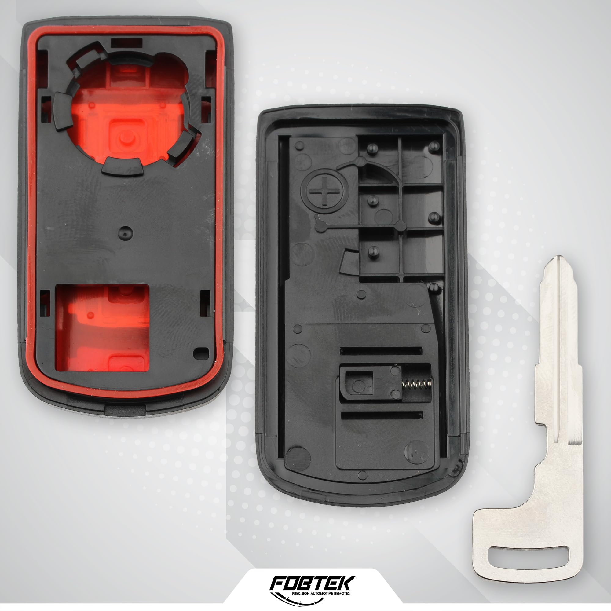 FOBTEK Smart Key Fob Shell Case for Mitsubishi OUC644M, 4-Button
