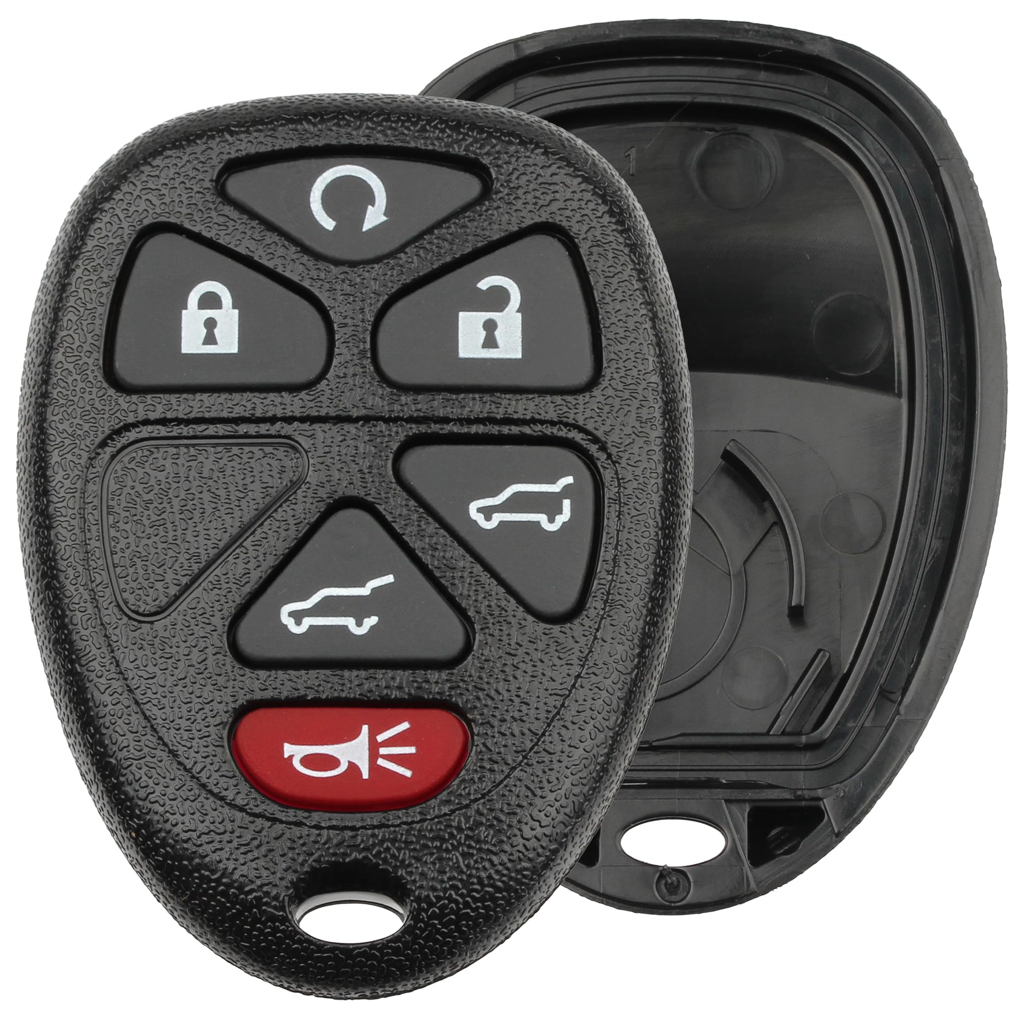 FOBTEK Key Fob Shell Case & Button Pad for Chevy Cadillac GMC OUC60270