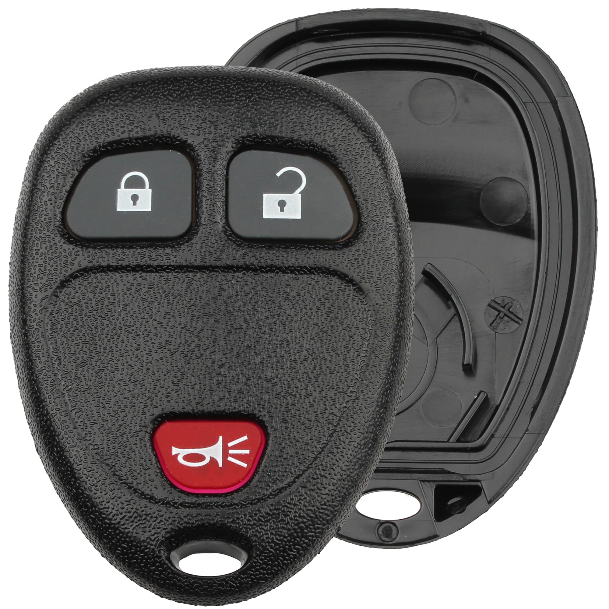 FOBTEK Key Fob Shell Case & Button Pad for Chevy GMC Cadillac OUC60270