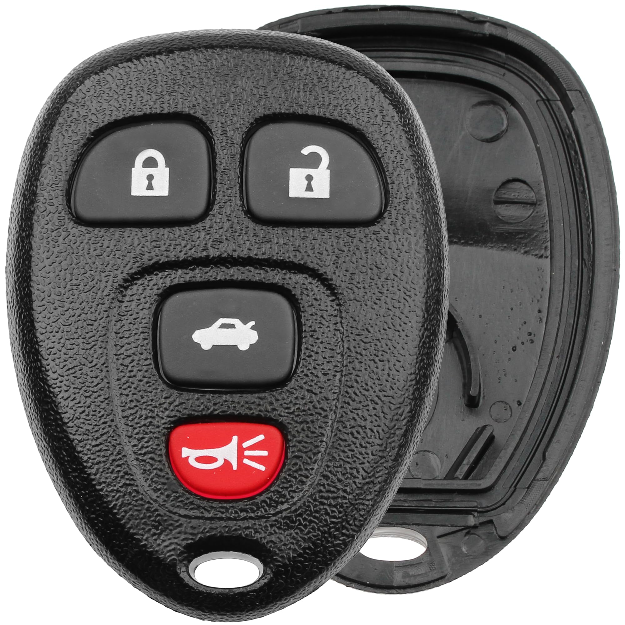 FOBTEK Key Fob Shell Case & Button Pad for Chevy Buick Cadillac OUC60270