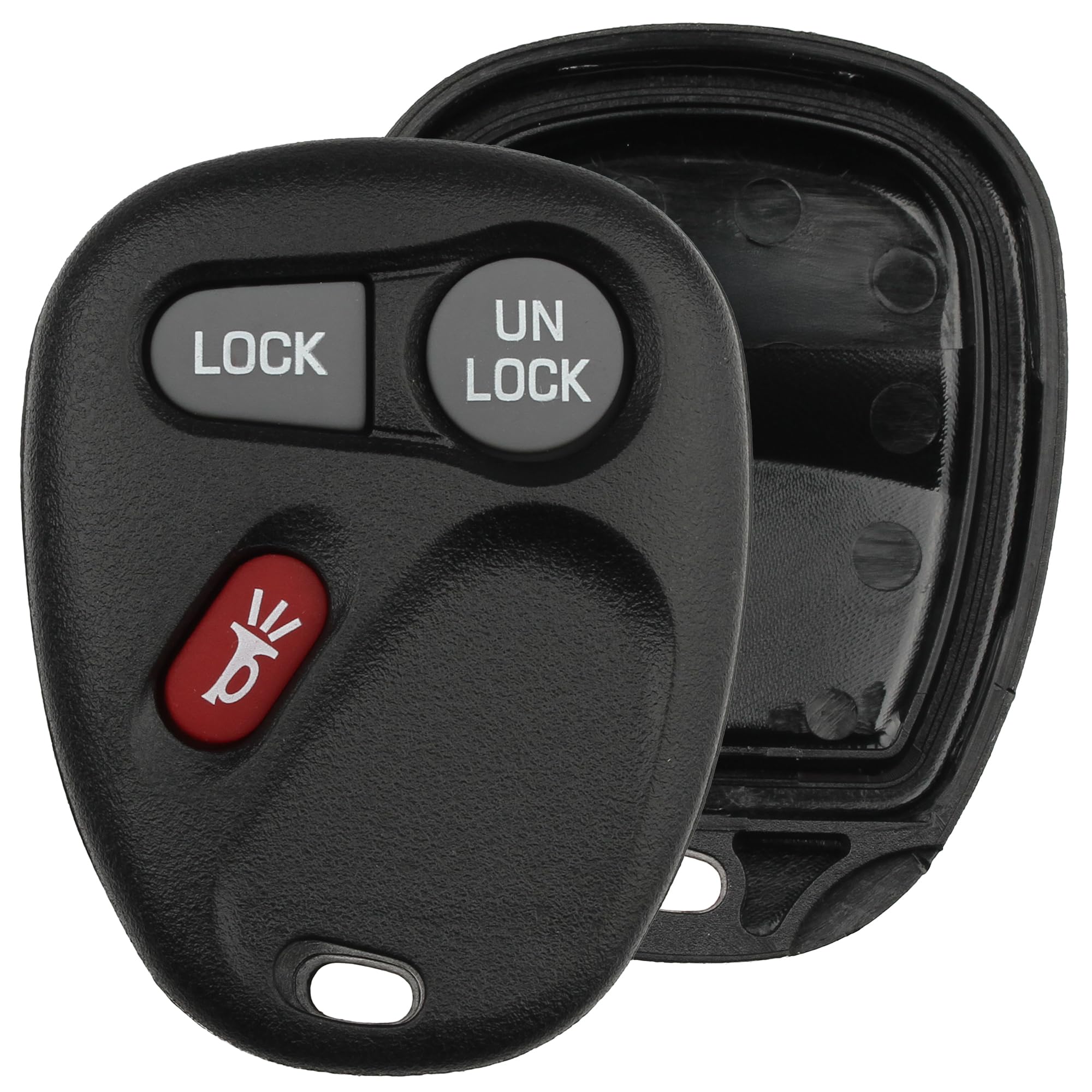 FOBTEK Key Fob Shell Case for Chevy GMC Cadillac KOBLEAR1XT, 3-Button
