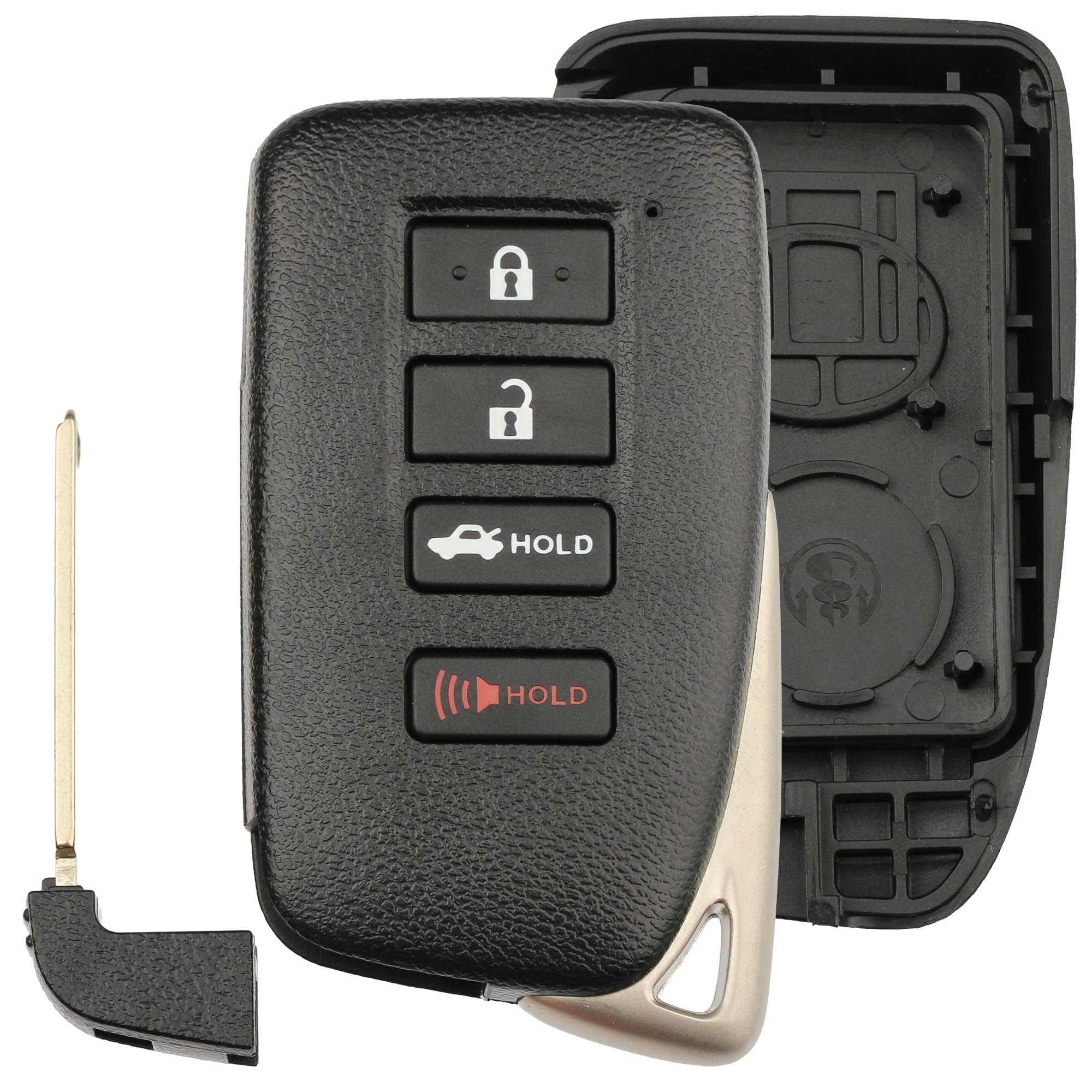 FOBTEK Smart Key Fob Shell Case for Lexus HYQ14FBA, 4-Button