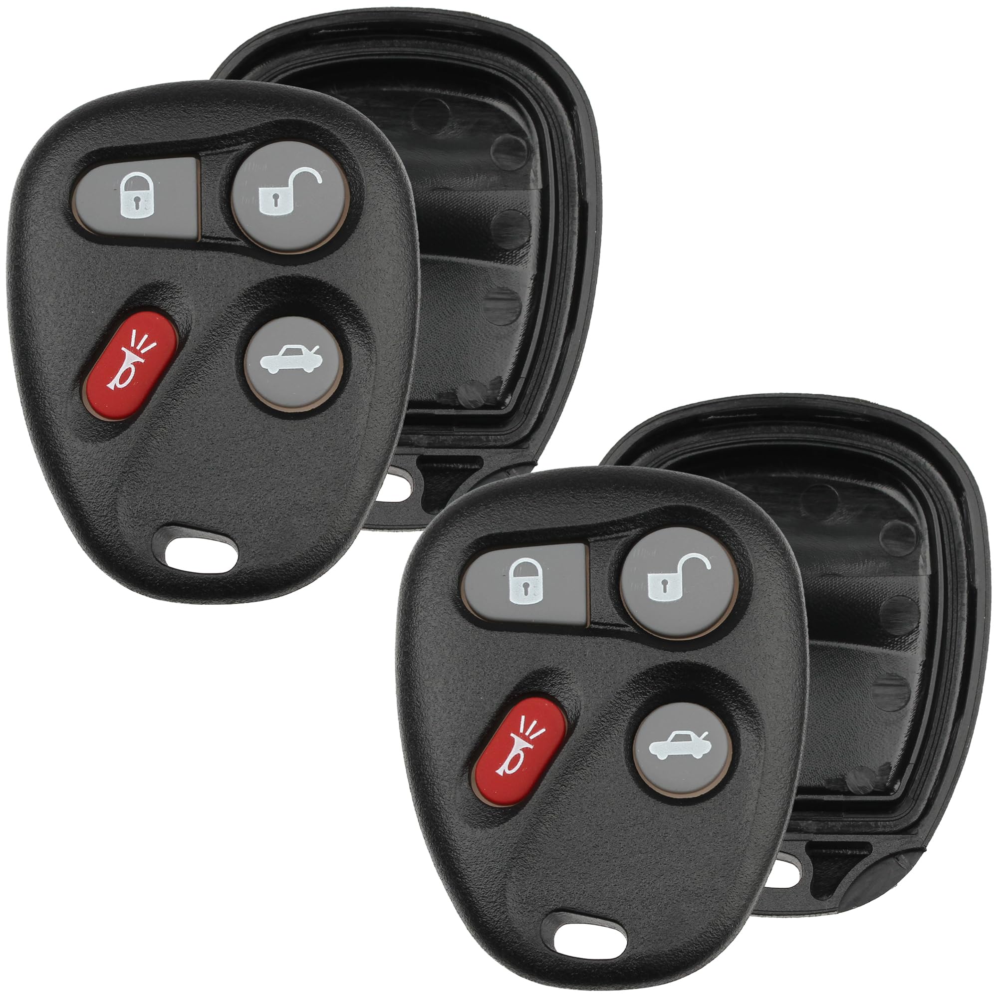 Key Fob Shell for Chevy Oldsmobile Pontiac – KOBLEAR1XT KOBUT1BT, 4-Button