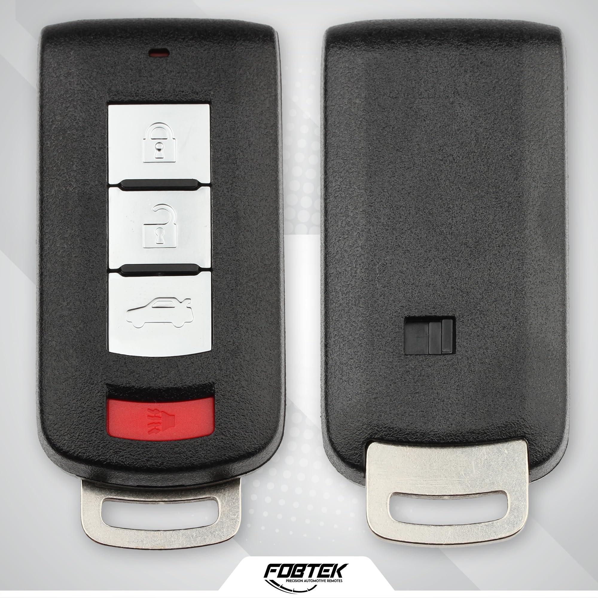FOBTEK Smart Key Fob Shell Case for Mitsubishi OUC644M, 4-Button