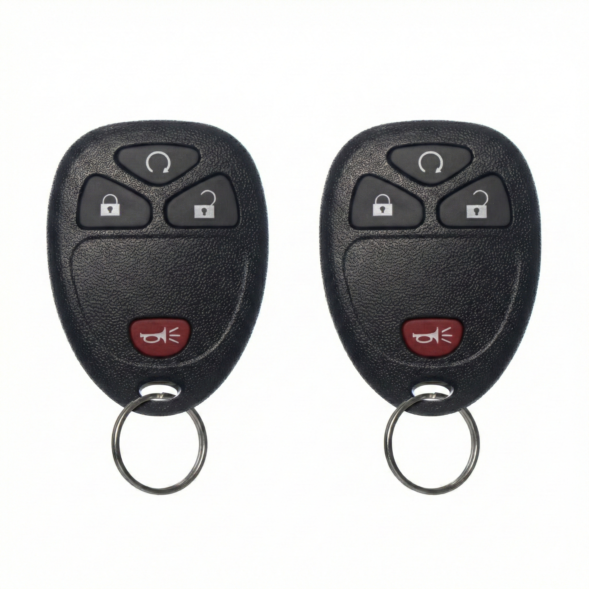 FOBTEK Keyless Entry Remote Key Fob for Chevy Silverado GMC Sierra Avalanche 2007-2013, Replacement for OUC60270 15913421 (4-Button Remote Start)